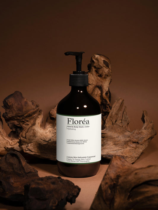 Hand & Body Wash, Peppermint & Dark Cedar - By Floréa