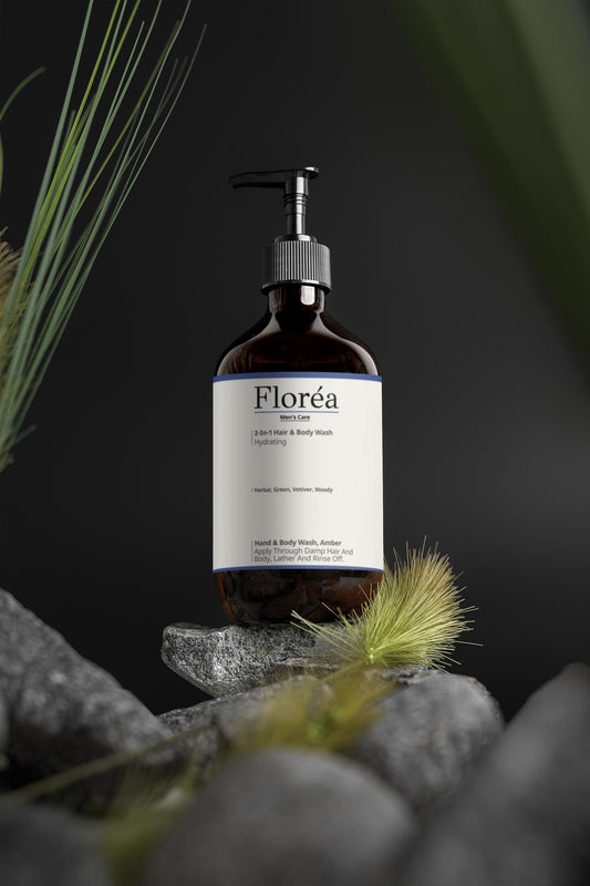 2-in-1 Hair & Body Wash for men - By Floréa