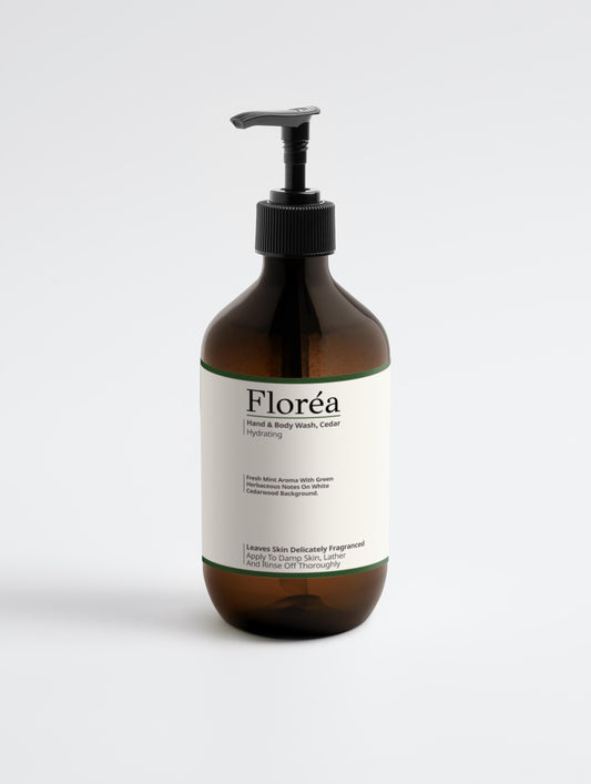Hand & Body Wash, Peppermint & Dark Cedar - By Floréa